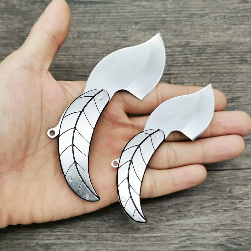 🔪🍃 Ultra-Compact Leaf Design Folding Pocket Knife