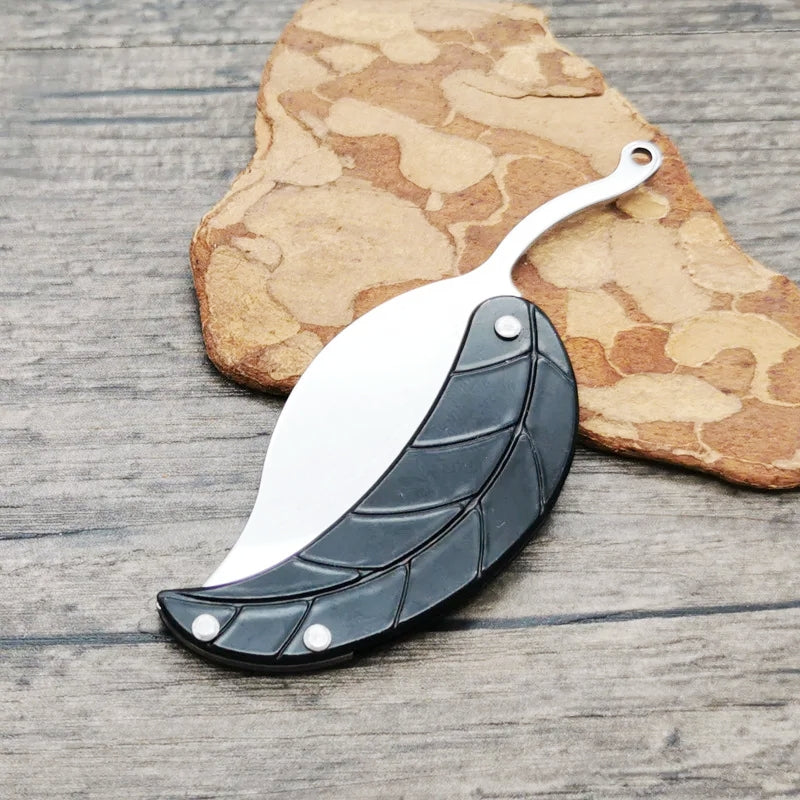 🔪🍃 Ultra-Compact Leaf Design Folding Pocket Knife