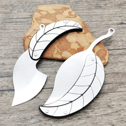 🔪🍃 Ultra-Compact Leaf Design Folding Pocket Knife