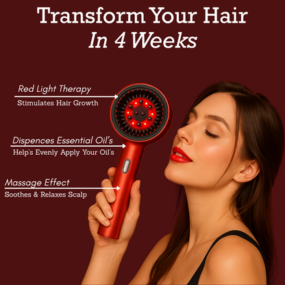 3-in-1 Comb Radiant Renewal Haircare Brush with Red Light Therapy
