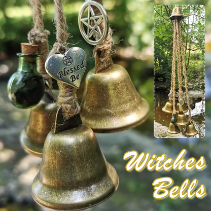 🥳Bronze Witches Bells, Door Protection Charm, Wicca Decor🔥BUY 2 Get 10% OFF