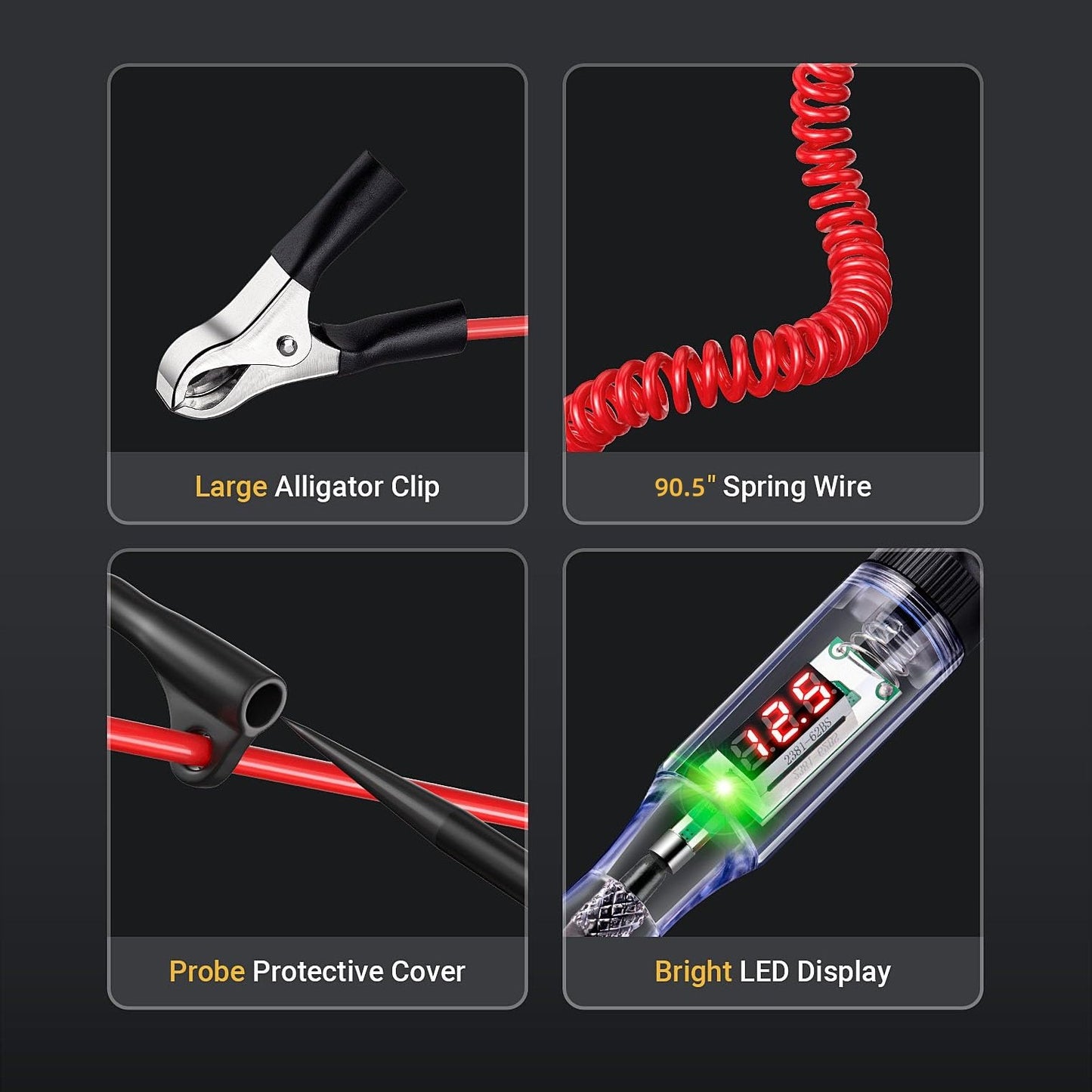 ✨Heavy Duty 5-90V Digital LED Circuit Tester