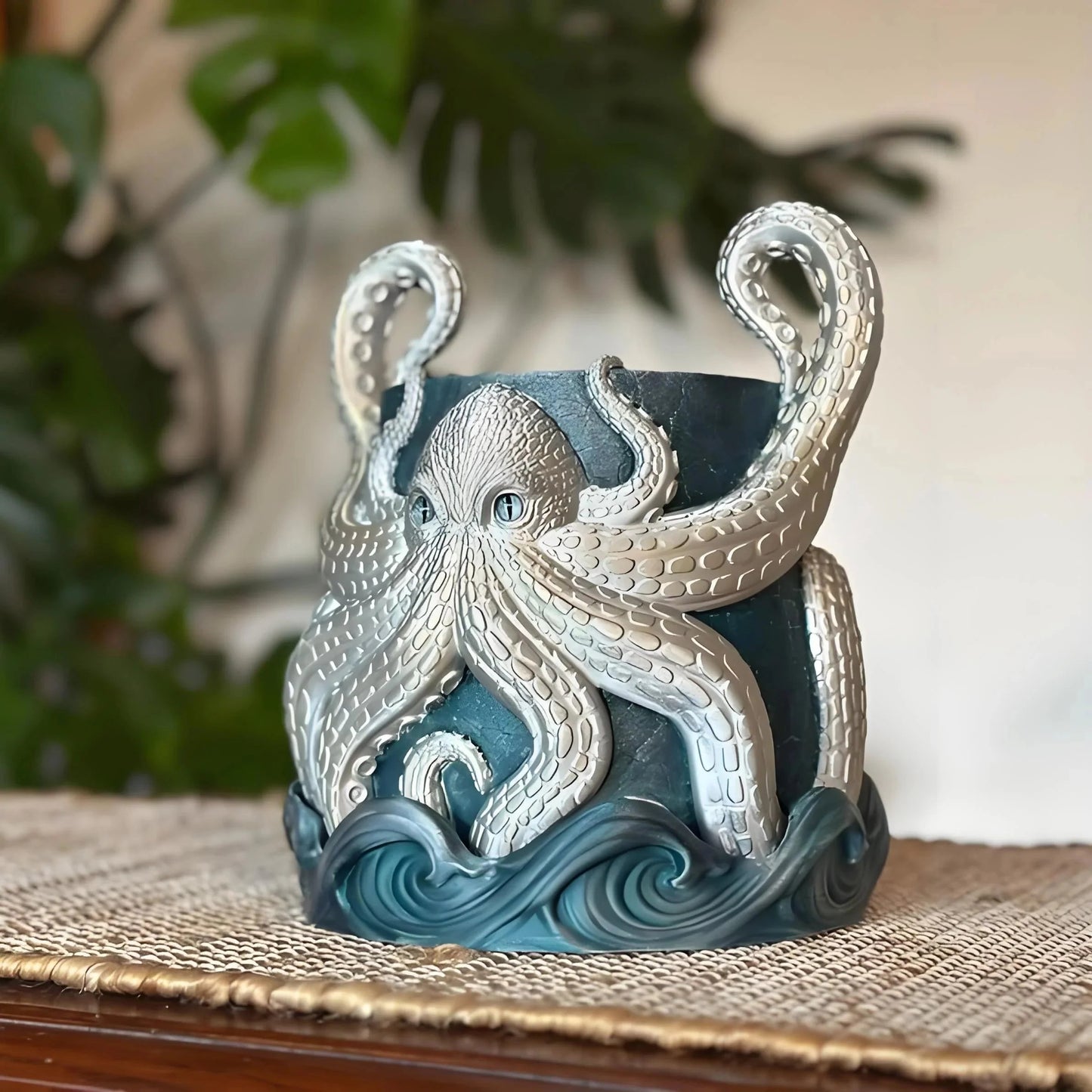 🥳3D Printed Kraken Planter – Octopus Planter with Tray🔥BUY 2 GET 10% OFF