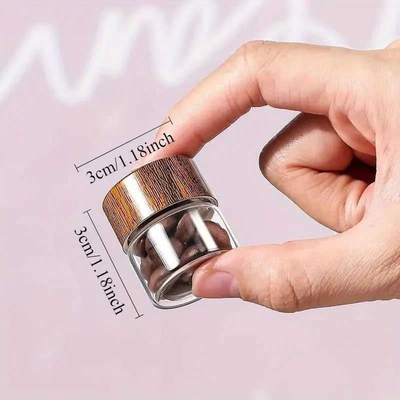 🌿 Portable Mini Glass Storage Jars
