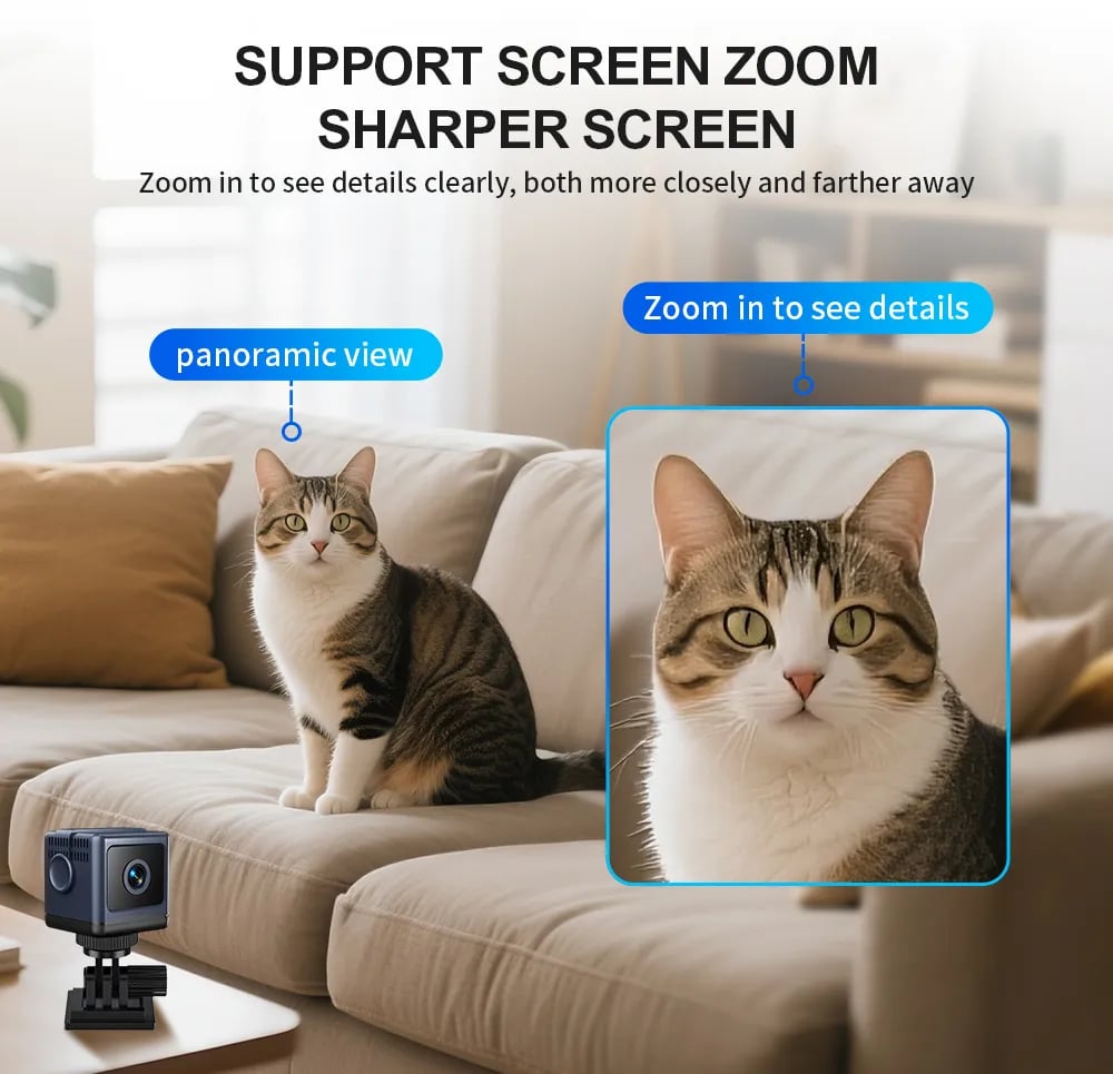 W03 Smart WiFi Security Camera – 1080P HD, Night Vision, Low Power