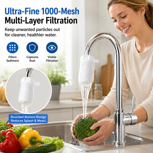 Faucet Filter Cotton Bags - Universal, 200 PCS Splash-Proof Faucet Filter 🌟Set