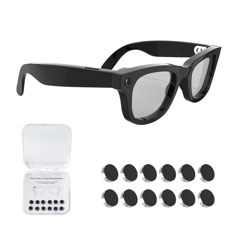 🔥12Pcs/Box Smart Glasses LED Privacy Stickers, Light Block Stickers for AI Smart Glasses