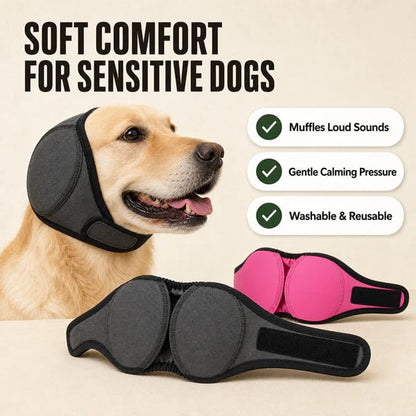 🔥⏰Buy 1 Get 1 Free⏳🔥Sound-Dampening Dog Ear Wrap for Fireworks & Storm Anxiety 🐶