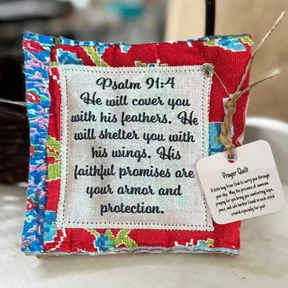 🔥Limited Time Buy 1 Get 1 Free🔥✝️Best Encouraged And Blessed Gift-Prayer Quilt with cross inside