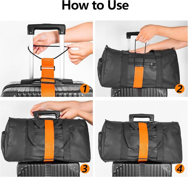 💥 2pack Multi Use Strong Adjustable Luggage Connector Straps
