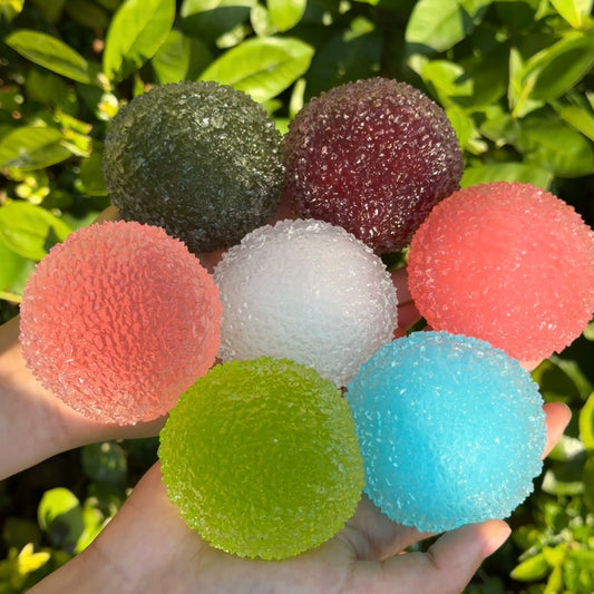 ❄️ Snow-Like Granule ASMR Fidget Ball – Crunchy, Crackly Sensory Stress Toy | Pick Your Color