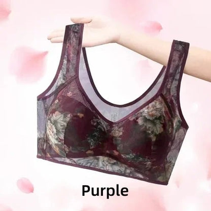 🔥Cooling Comfort Bra Made From Ice Silk And Lace👍