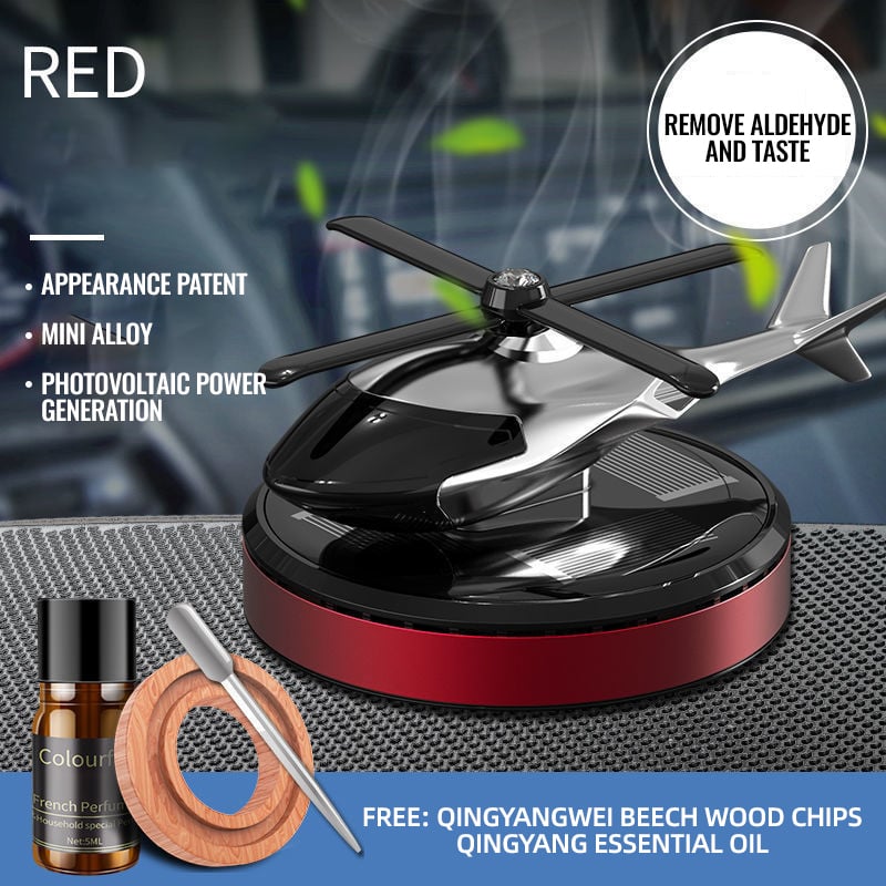 📢📢50% OFF !! ⏰ Metal Solar Helicopter Air Freshener