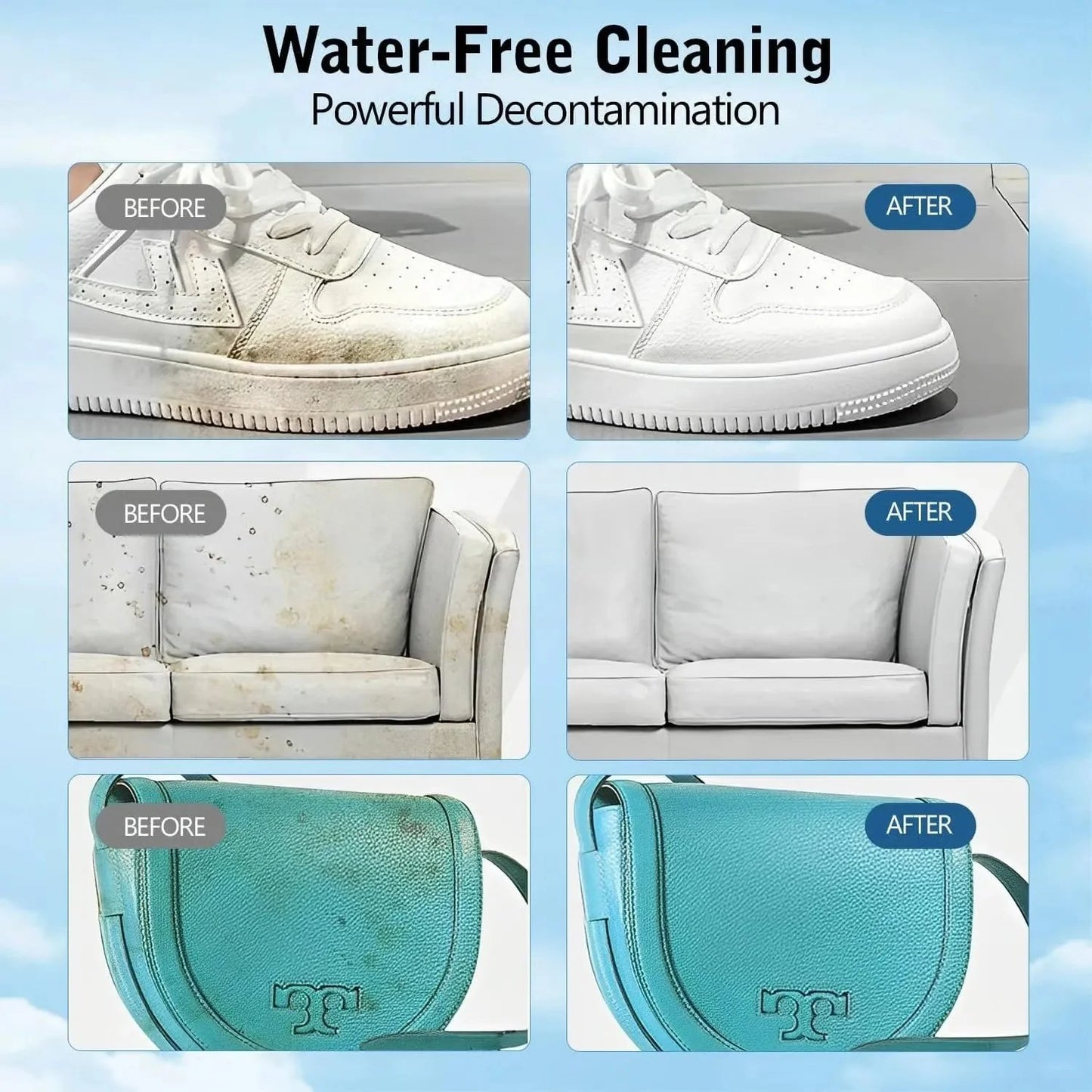 🔥🎁Waterless cleaning cream for white shoes with sponge