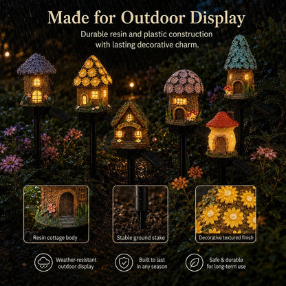 ✨️Solar Fairy-Tale Mushroom Cottage Garden Light