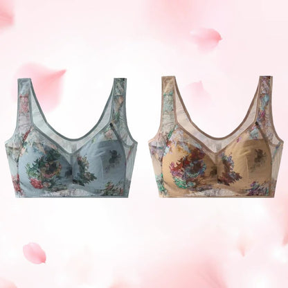🔥Cooling Comfort Bra Made From Ice Silk And Lace👍