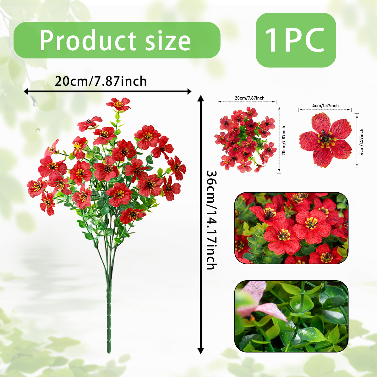 🎁 Last Day Sale - 50% Off 🔥Outdoor/Indoor UV Resistant & Waterproof Artificial Flower Decor🌱