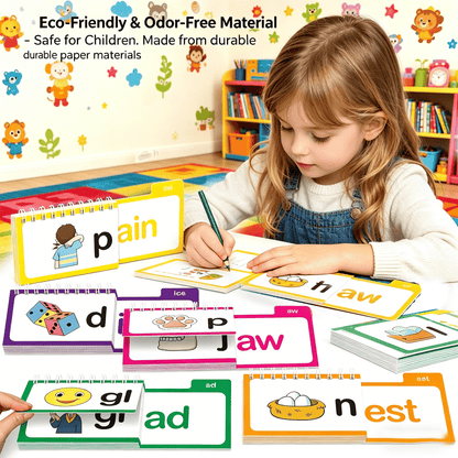 📚 Read & Rhyme Flip-Book Set – 30 Educational Phonics Flip Books for Early Learning