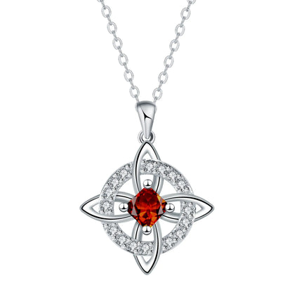 Mystical Birthstone Witches Knot Necklace – Natural Crystal🔮💞Protect Your Loved Ones
