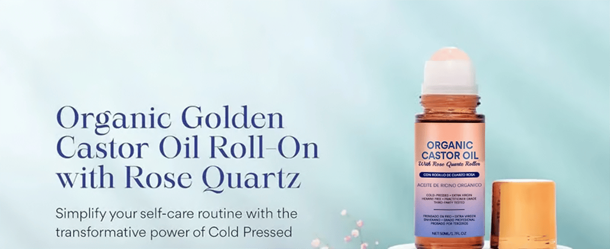 🌿 Refresh & Revive - ✨ Organic Castor Oil Roll-On - For Radiant Skin, Lush Hair & Relaxation
