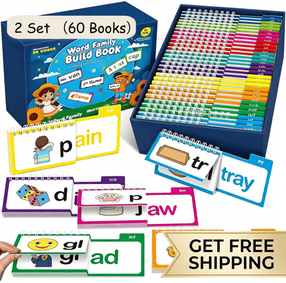 📚 Read & Rhyme Flip-Book Set – 30 Educational Phonics Flip Books for Early Learning