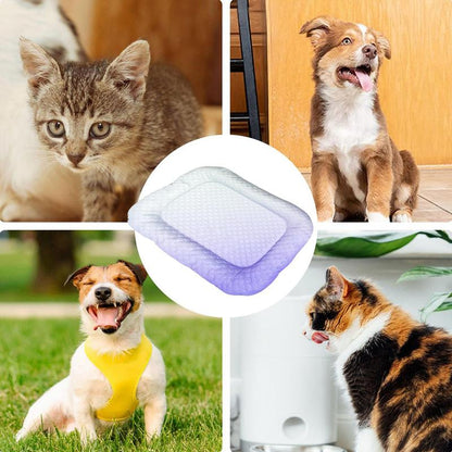 😍Ice Silk Pet Cooling Mat – Breathable Summer Cooling Bed for Dogs & Cats🥳Buy 2 Get 10% Off