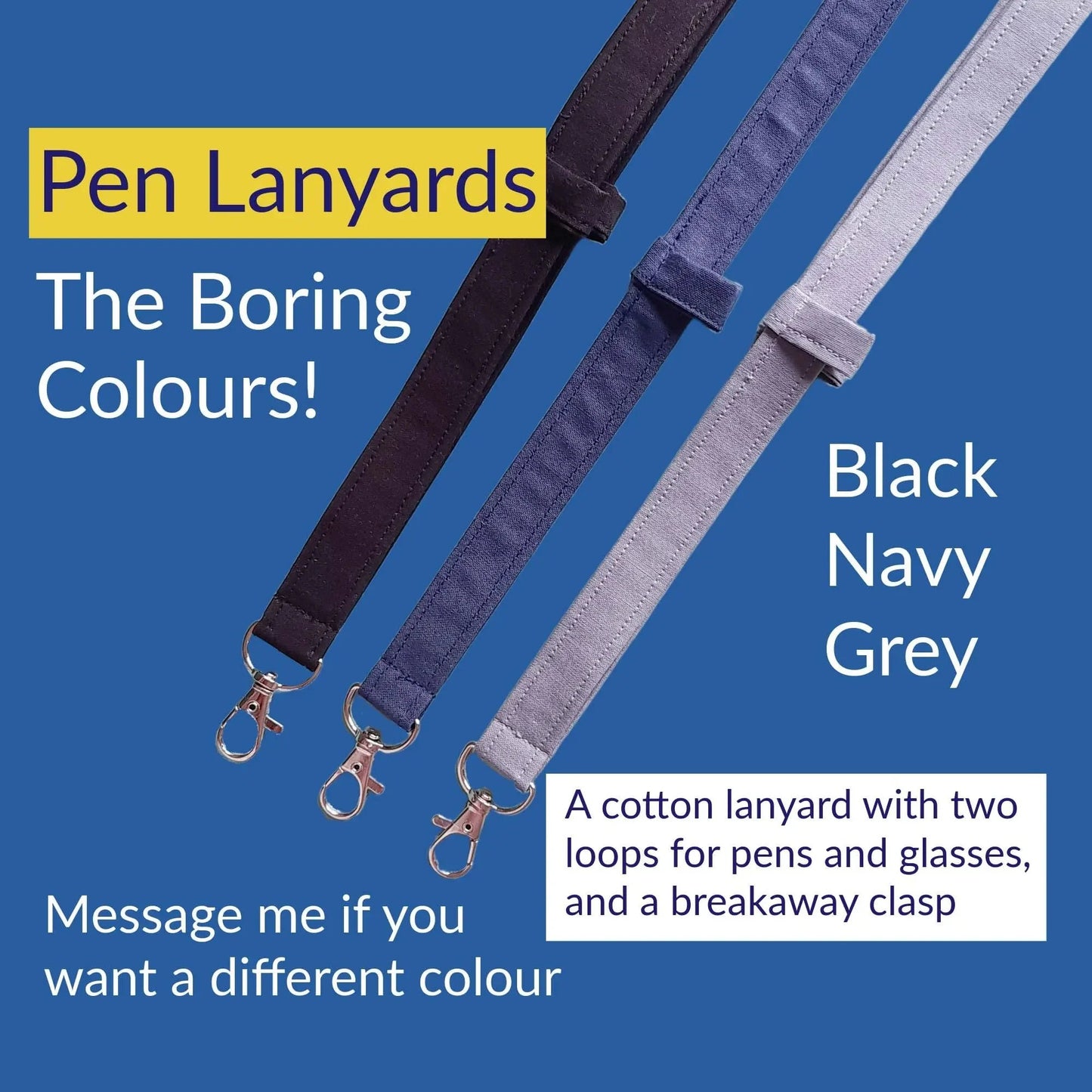 🔥LAST DAY 50% OFF - 👩‍🏫NEW UPGRADED Plain Fabric Pen Lanyards🥳Buy 2 Get 10% Off