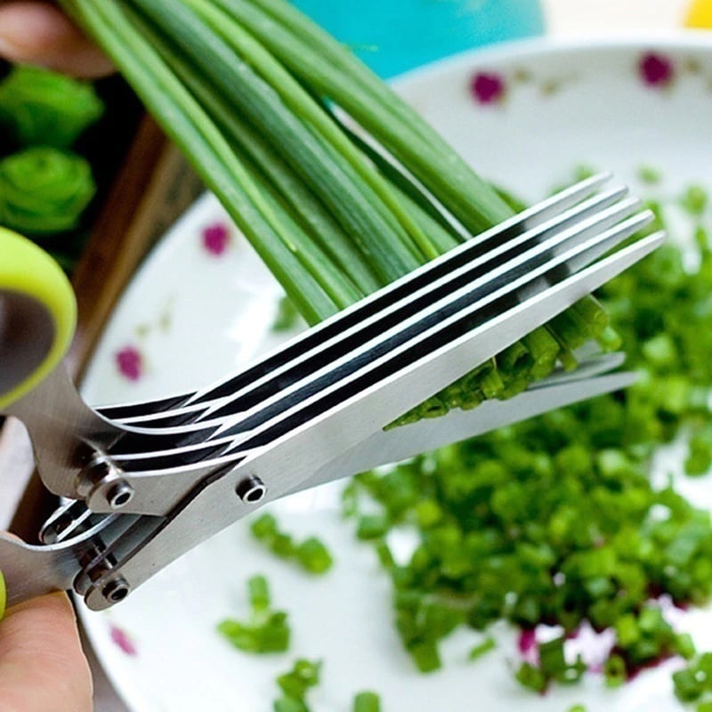 🔥BIG SALE - 69% OFF🔥 5 &3 Blade Kitchen Salad Scissors🔥 a set (2 pcs)