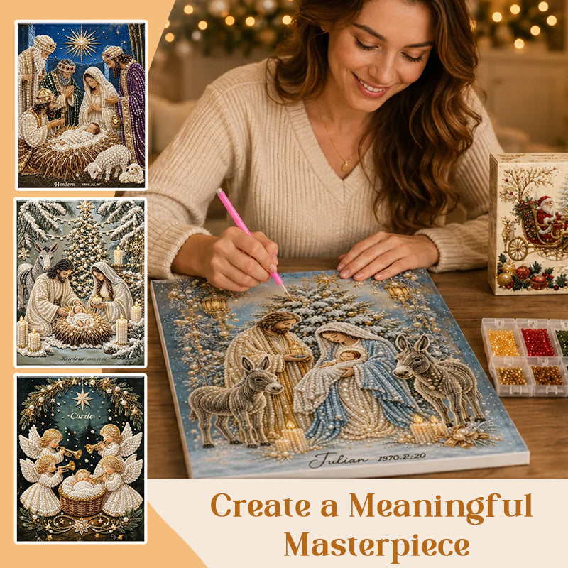 🎄 LAST DAY 49% OFF –🌟 Nativity Scene Diamond Painting Kit