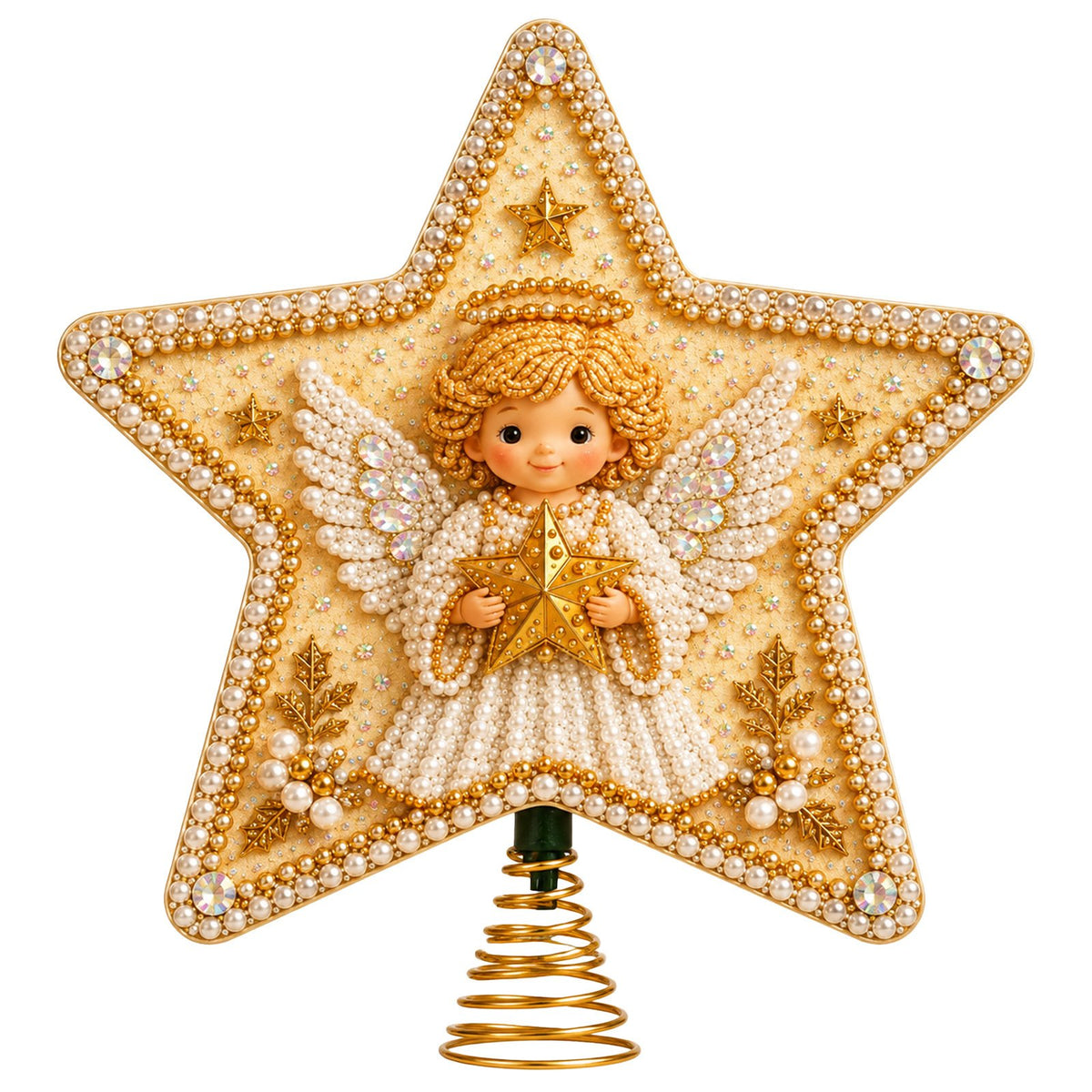 🏆Hot Sale⚡DIY Five-Pointed Star Diamond Painting Christmas Tree Topper
