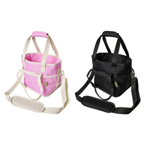 Family Size 4-Compartment Drink Carrier Bag for Coffee Cups & Tumblers