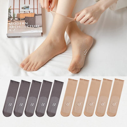 🔥🔥Invisible, Slip-resistant Crystal Silk Socks