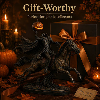 ⏰Limited Stock 50% OFF - 🎃🏇Midnight Chase Headless Horseman Statue✨