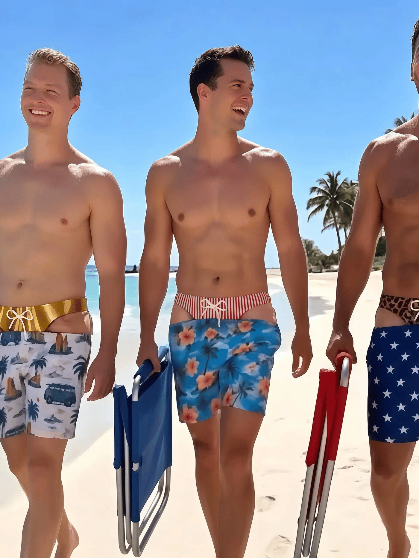 The "Cheeky Commando" Novelty Prank Swim Trunks – Guaranteed to Cause Double-Takes!