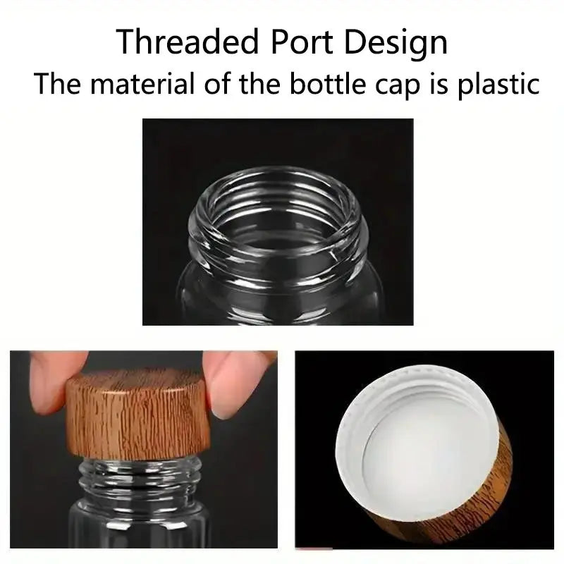 🌿 Portable Mini Glass Storage Jars