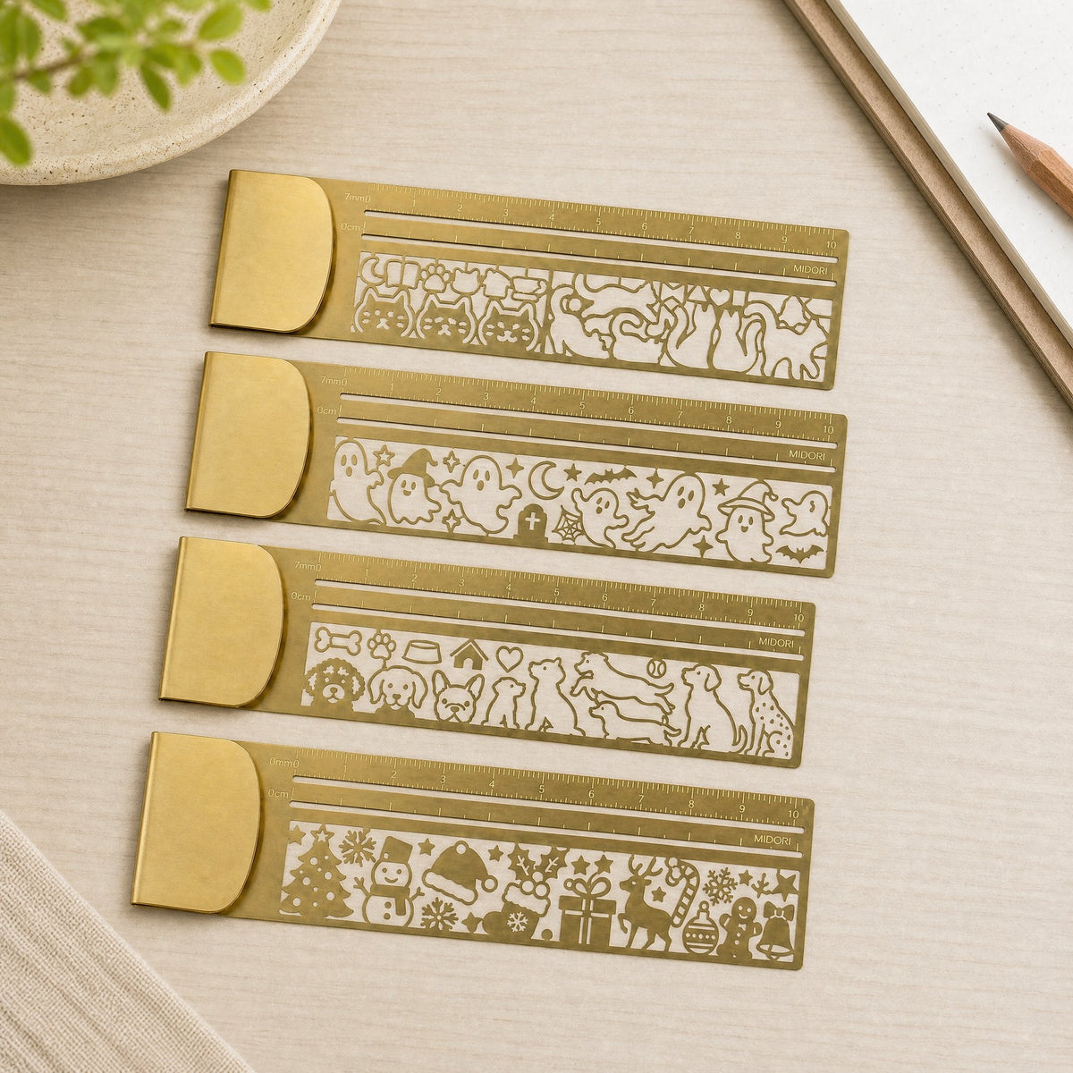 🐱✨ Cat Lover’s 2-in-1 Metal Bookmark Ruler