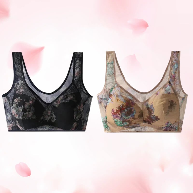🔥Cooling Comfort Bra Made From Ice Silk And Lace👍