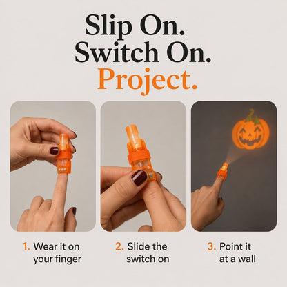 🎃 Halloween Finger Projector Lights – Mini Pattern Projector(36 Pcs)