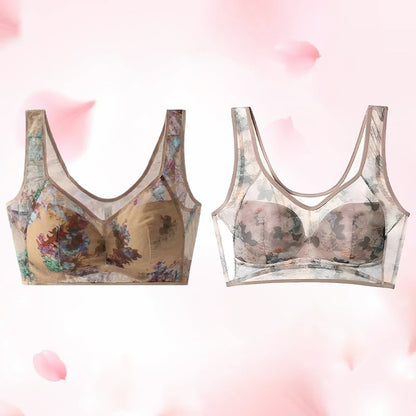 🔥Cooling Comfort Bra Made From Ice Silk And Lace👍