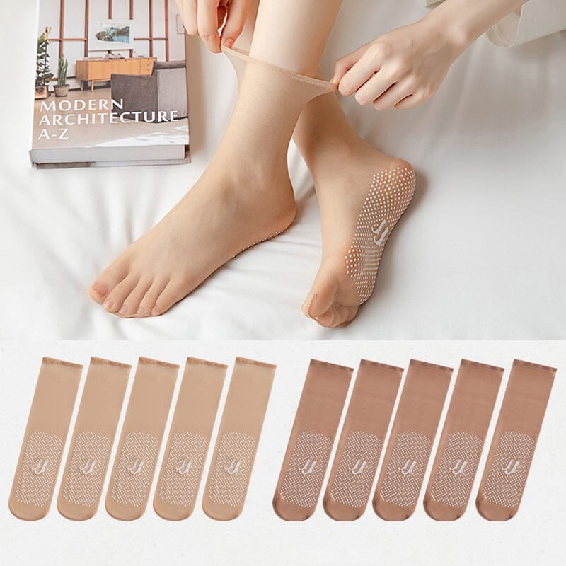 🔥🔥Invisible, Slip-resistant Crystal Silk Socks