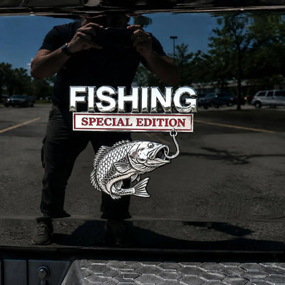 🎣 Fishing Special Edition Premium 3D Metal Vehicle Emblem Badge