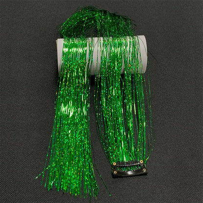 Sparkling Fairy Hair Tinsel Extensions 🌈 Heat-Resistant Glitter Strands for Women ✨