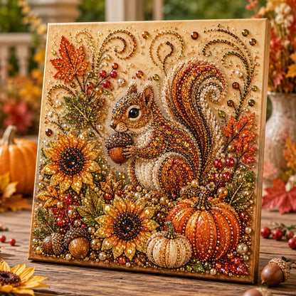🔥🍂✨Autumn Pearl Painting Kit - Relaxing DIY Craft to Create Sparkling Fall Artwork