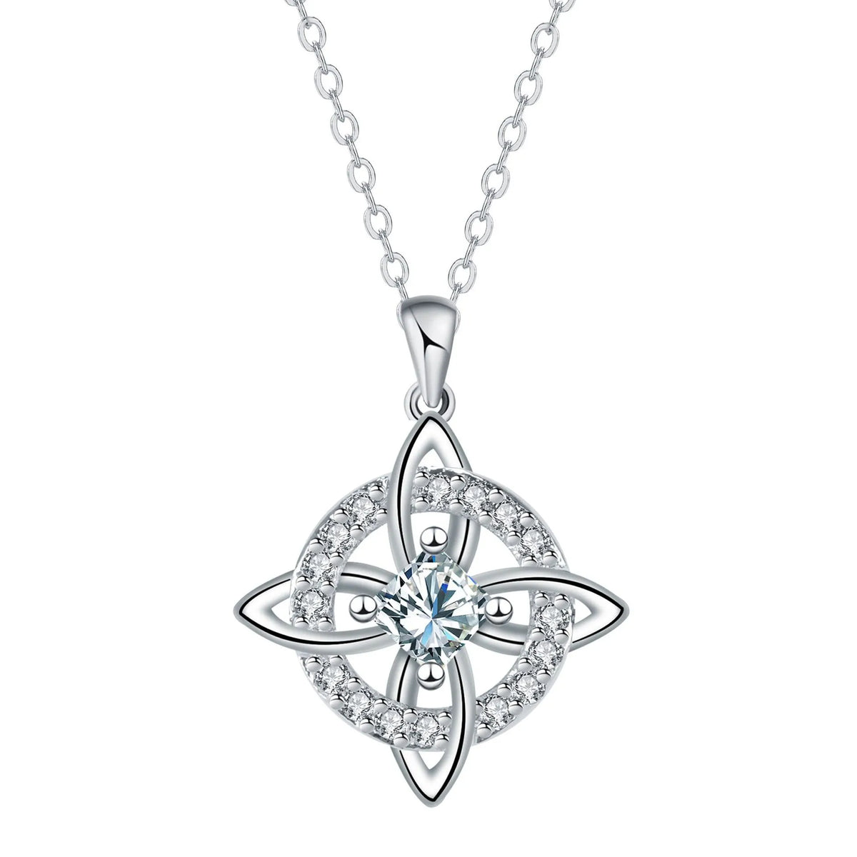 Mystical Birthstone Witches Knot Necklace – Natural Crystal🔮💞Protect Your Loved Ones