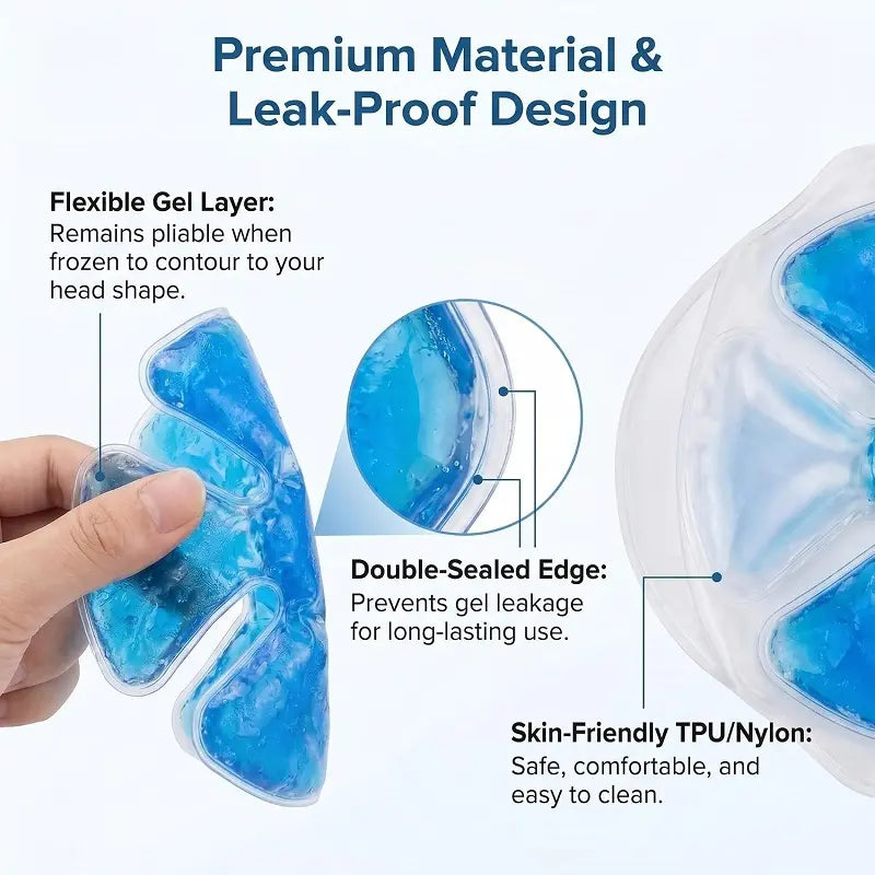 Reusable Cooling Gel Ice Packs for Hard Hats & Sun Hats