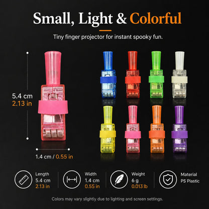 🎃 Halloween Finger Projector Lights – Mini Pattern Projector(36 Pcs)
