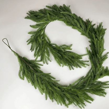 ✨Natural Christmas Greenery - Norfolk Pine Garland🌲