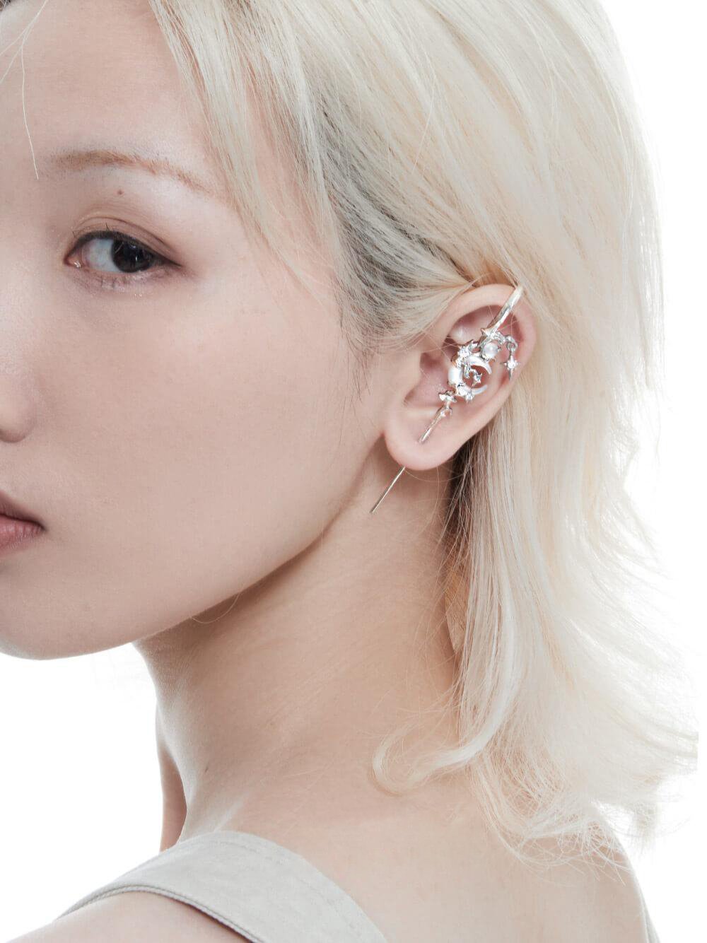 😍😍😍MYTH OF THE MOON Ear Hook Needle Piercing Earring 🔥🔥🔥Buy 2 Get 10% Off