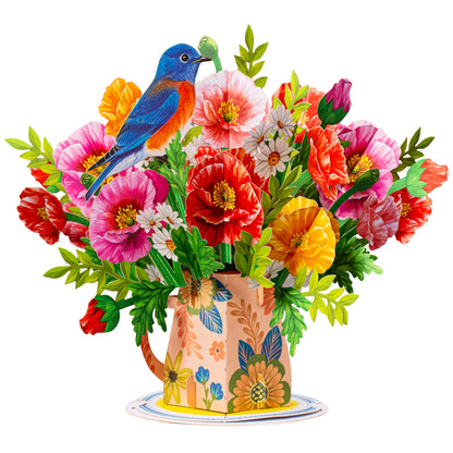 💐 3D Pop-Up Flower Bouquet Card – A Gift That Blooms
