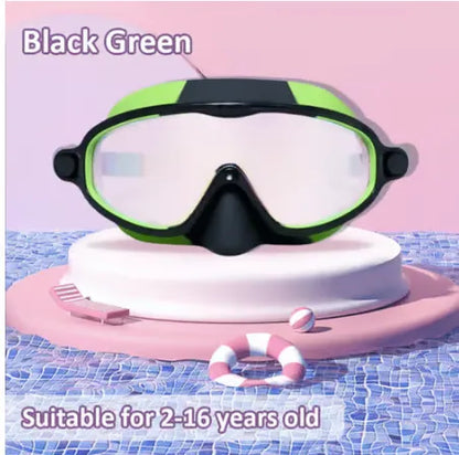 🏊‍♀️Buy 1 Get 1 Free🏊‍♀️-HD children's large frame waterproof and anti-fog swimming goggles